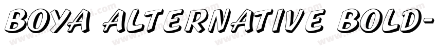 BOYA Alternative Bold字体转换